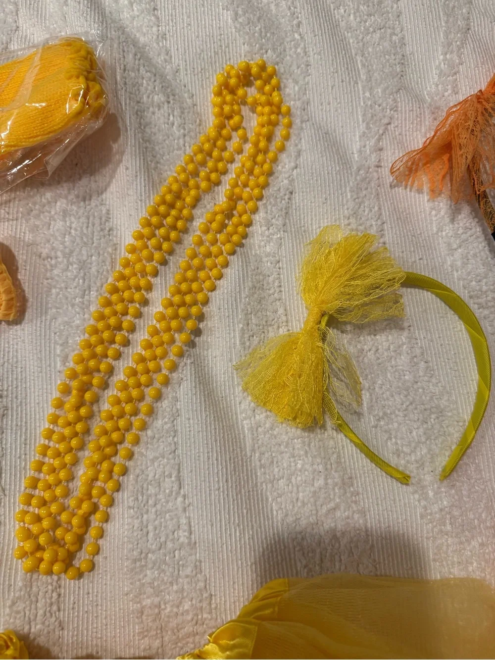 Yellow and orange Kids Tutu Costume Set - Child Dress-Up Accessories